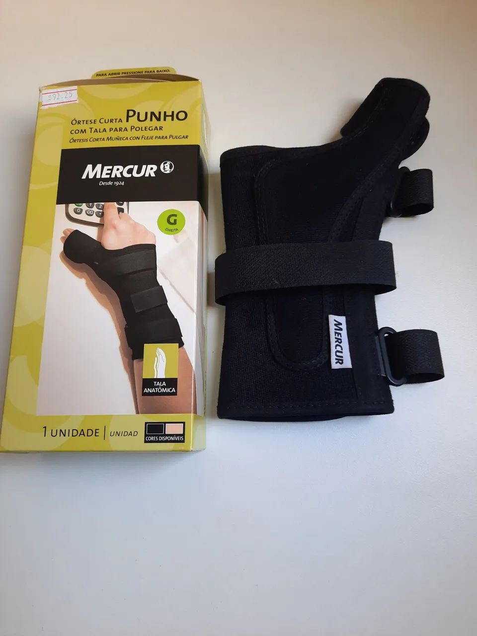 Órtese Curta Punho com Tala para Polegar - Mercur