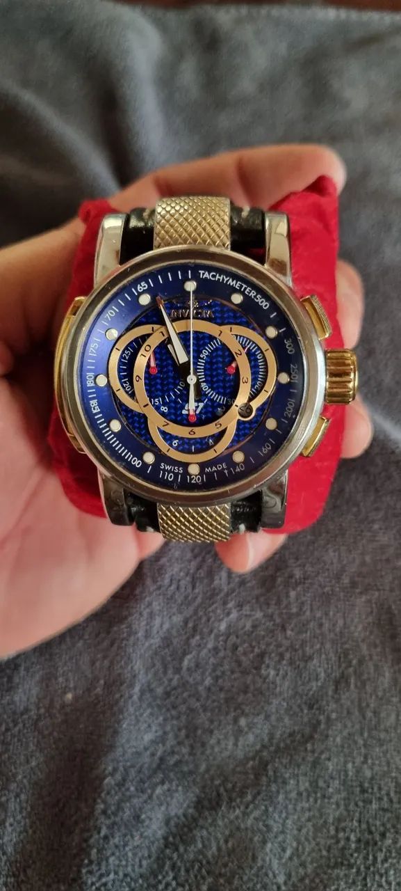 Relogio Invicta S1 Rally customização pulseira de couro