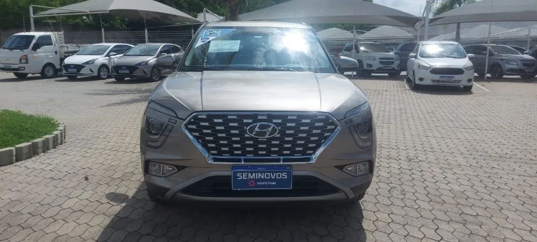 CRETA PLATINUM S/TETO SOLAR 1.0 TGDI AT 2023/2024 - 26.000KM PRATA