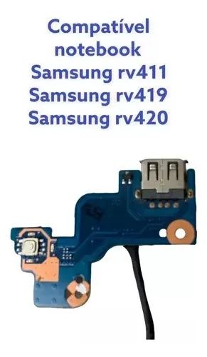 Placa Power On Samsung Rv411 415 - 028 - Foto 2