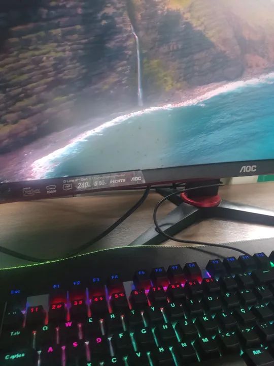 PC Gamer + Monitor curvo + Cadeira  - Foto 4