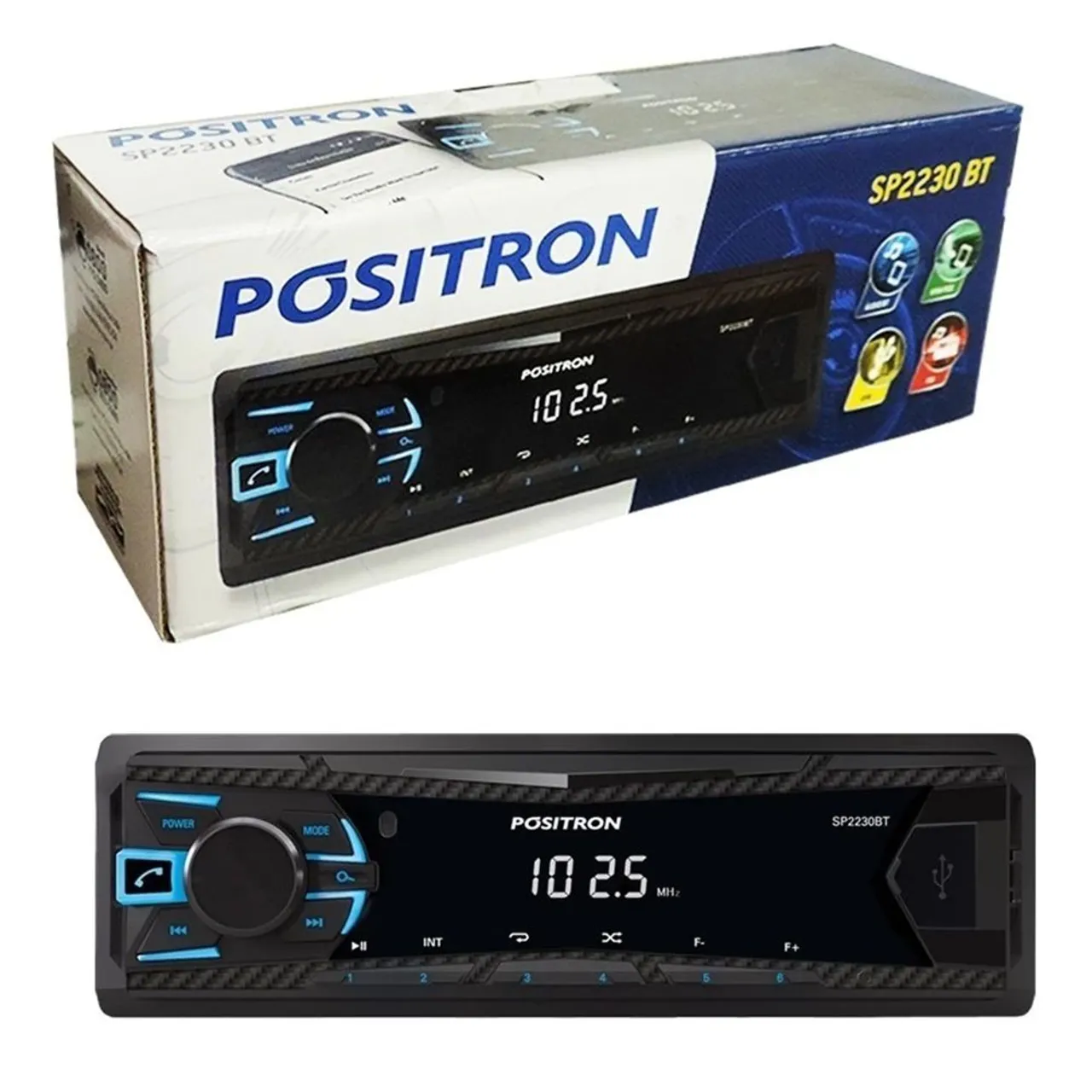 Som radio Automotivo Positron bluetooth toca cd pra carro SP2230 BT
