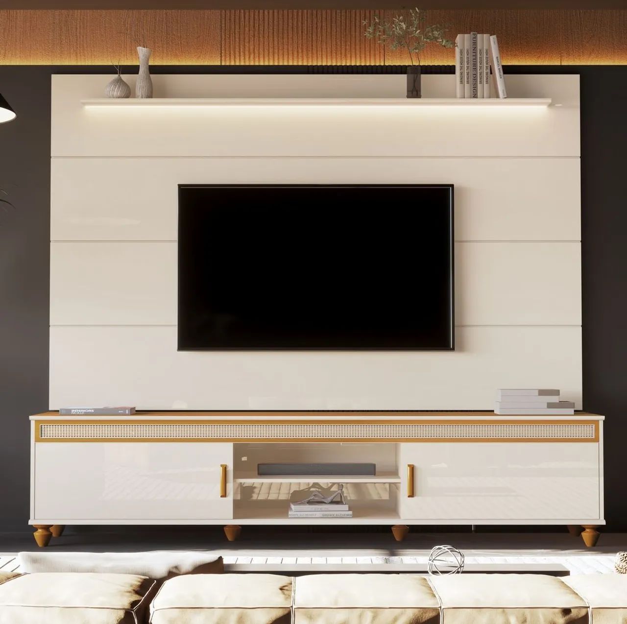 Rack Comodoro 2.18m + Painel Bliss - Entrega Rápida 