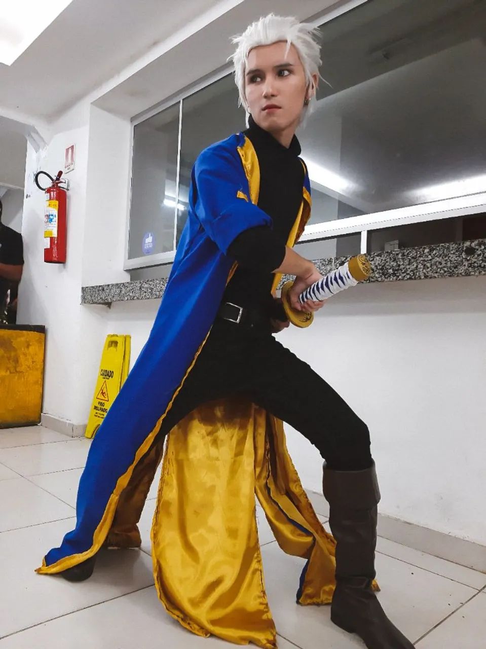 sobretudo vergil devil may cry 3 cosplay - Foto 3