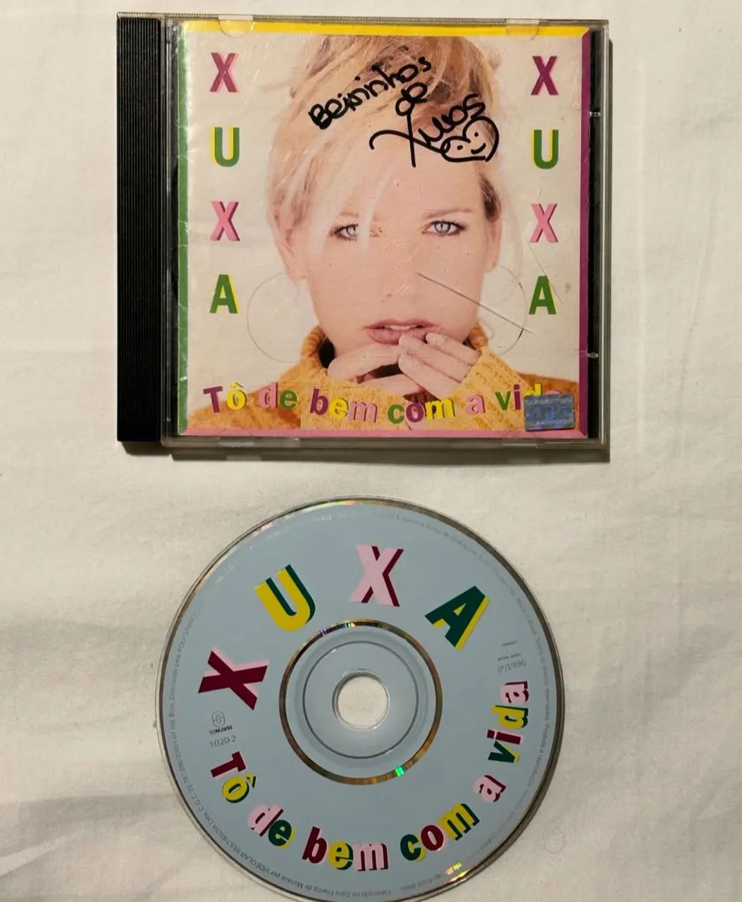 CD Xuxa Tô de bem com a vida, autografado