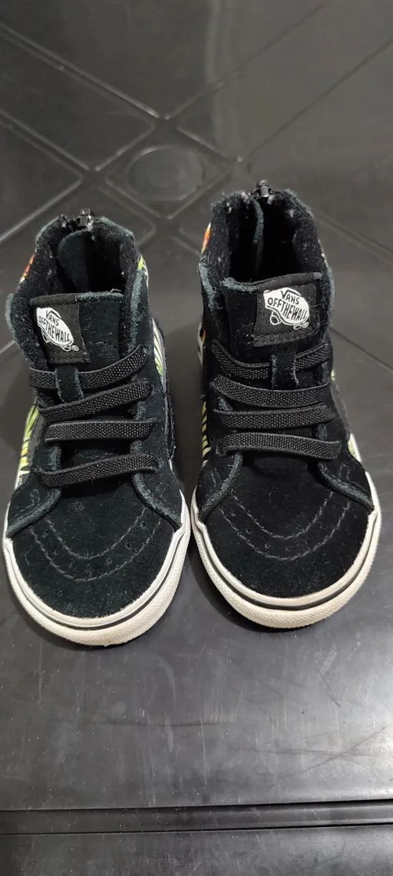 Tênis Vans original Infantil Cano Alto Preto