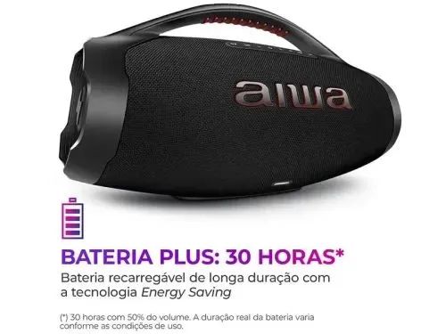 Caixa de Som Aiwa Boombox Plus 200W Bluetooth - Lacrada NF - Foto 3