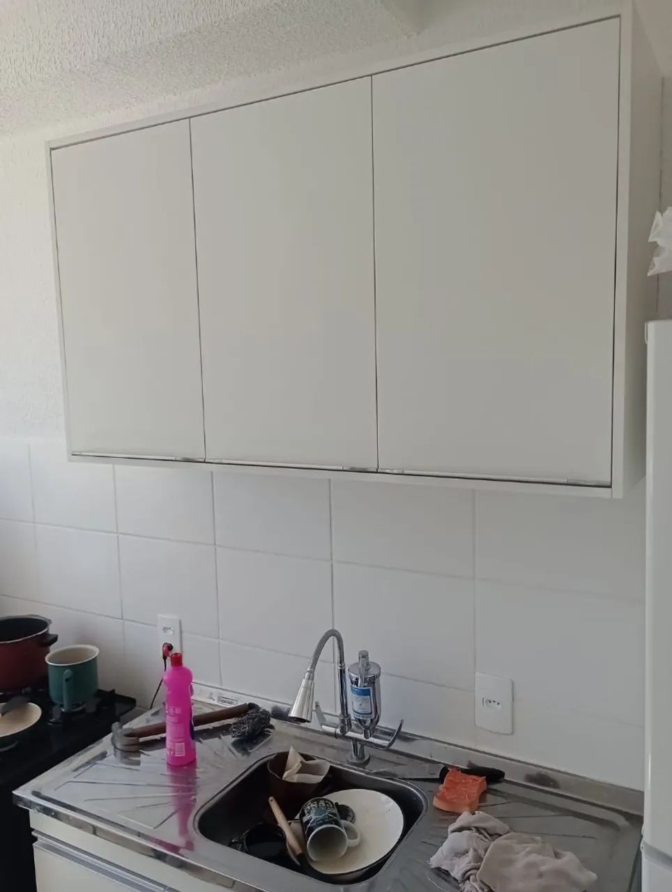 Armário aéreo 1,20 branco 100% MDF  - Foto 4