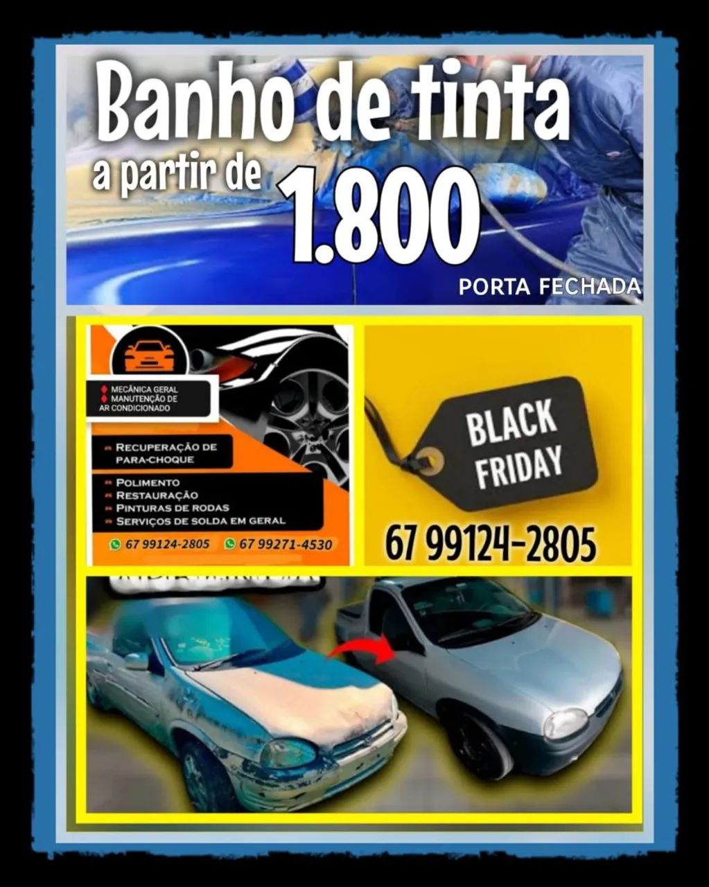Promoção Banho de tinta automotivo