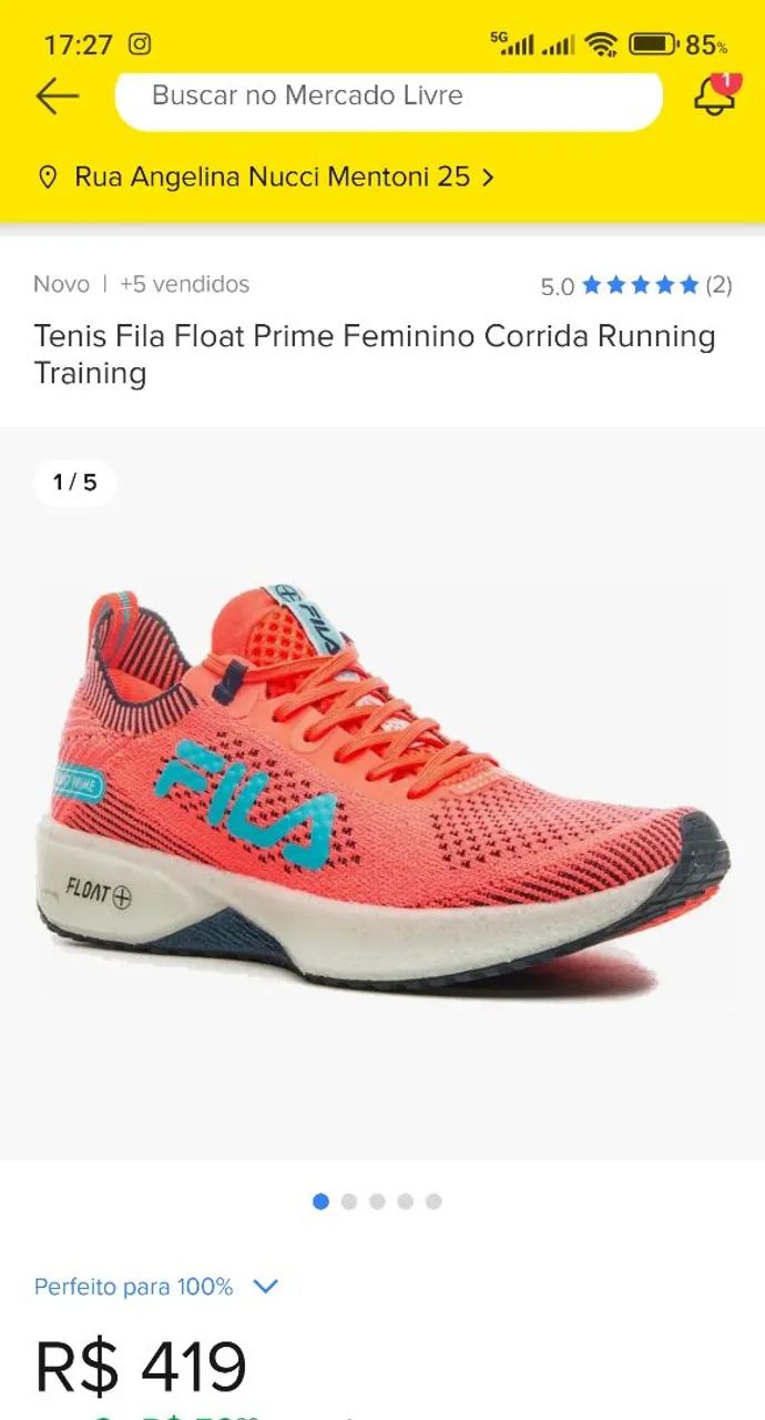 Fila Float PreÃ§o De Tenis Da Fila Tenis Fila Vulcano T Nis Fila