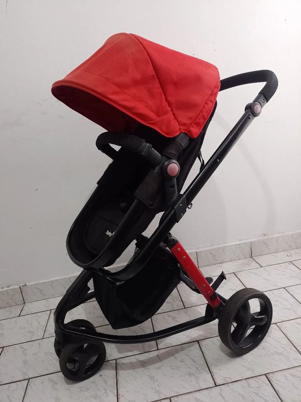 Carrinho Mobi Safety Moisés com Bebê Conforto+ Base para carro  - Foto 4