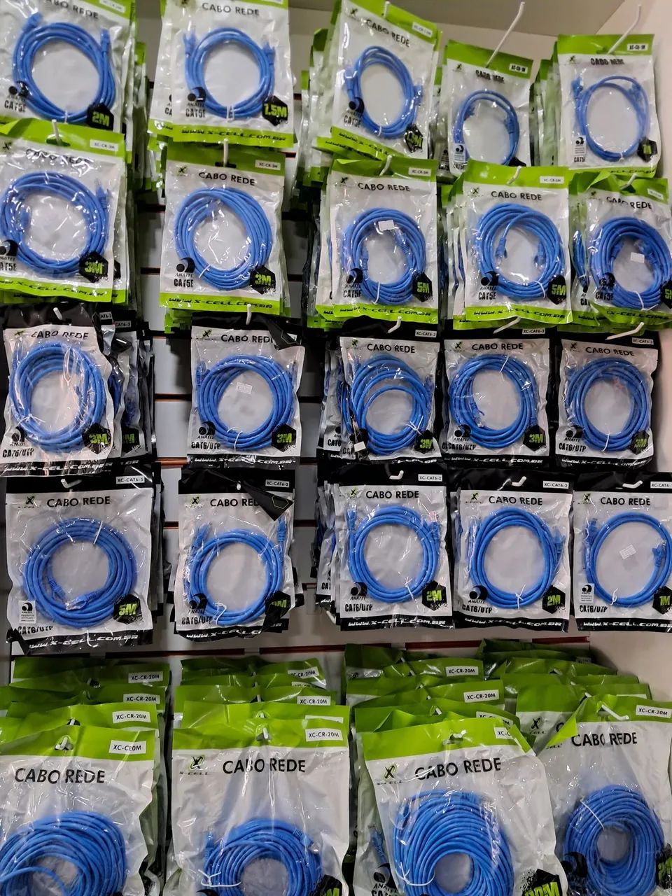 Cabo para internet de vários tamanhos