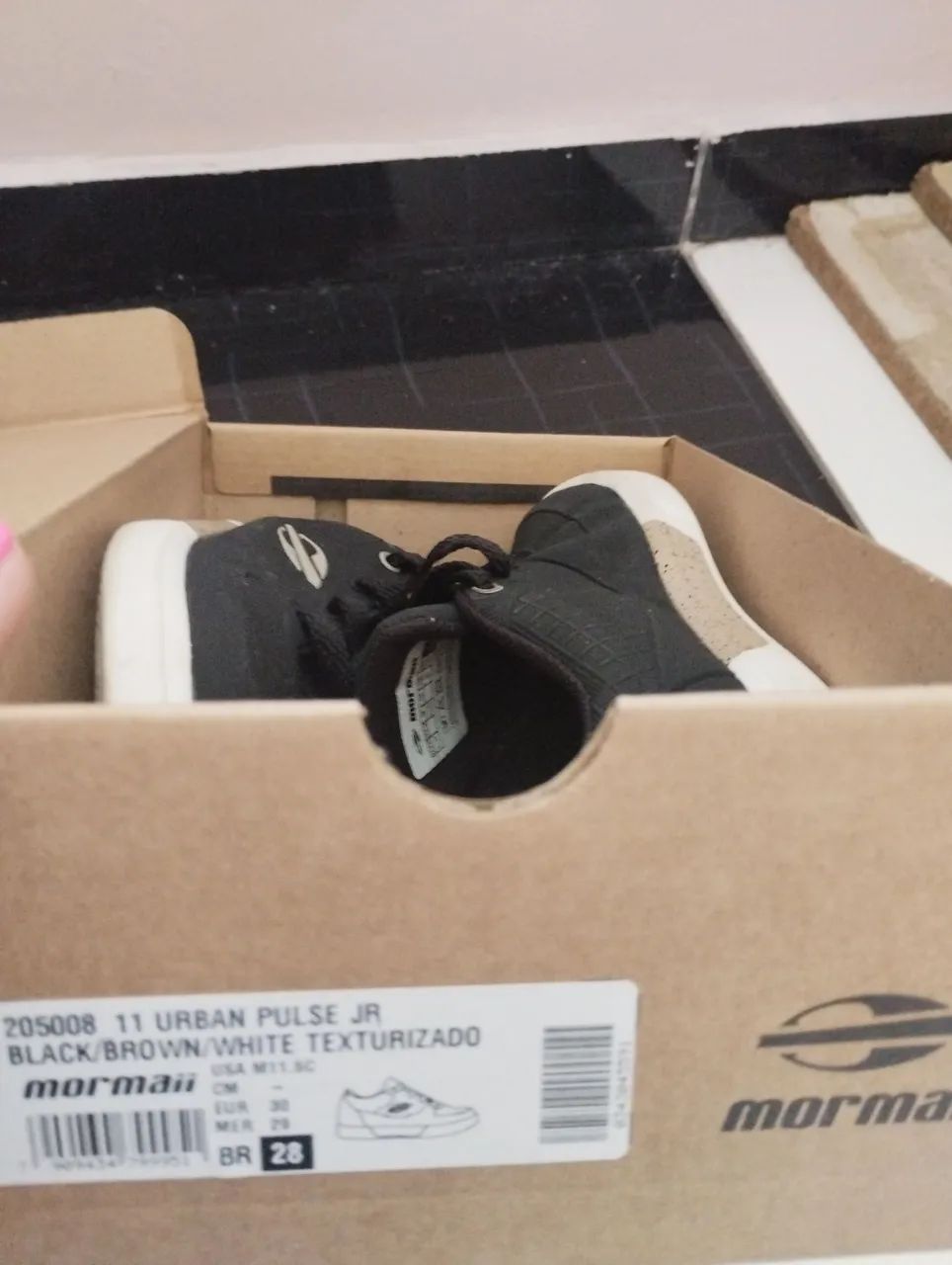 Tênis Mormaii Urban Pulse Jr. Preto/Marrom/Branco - 28 BR