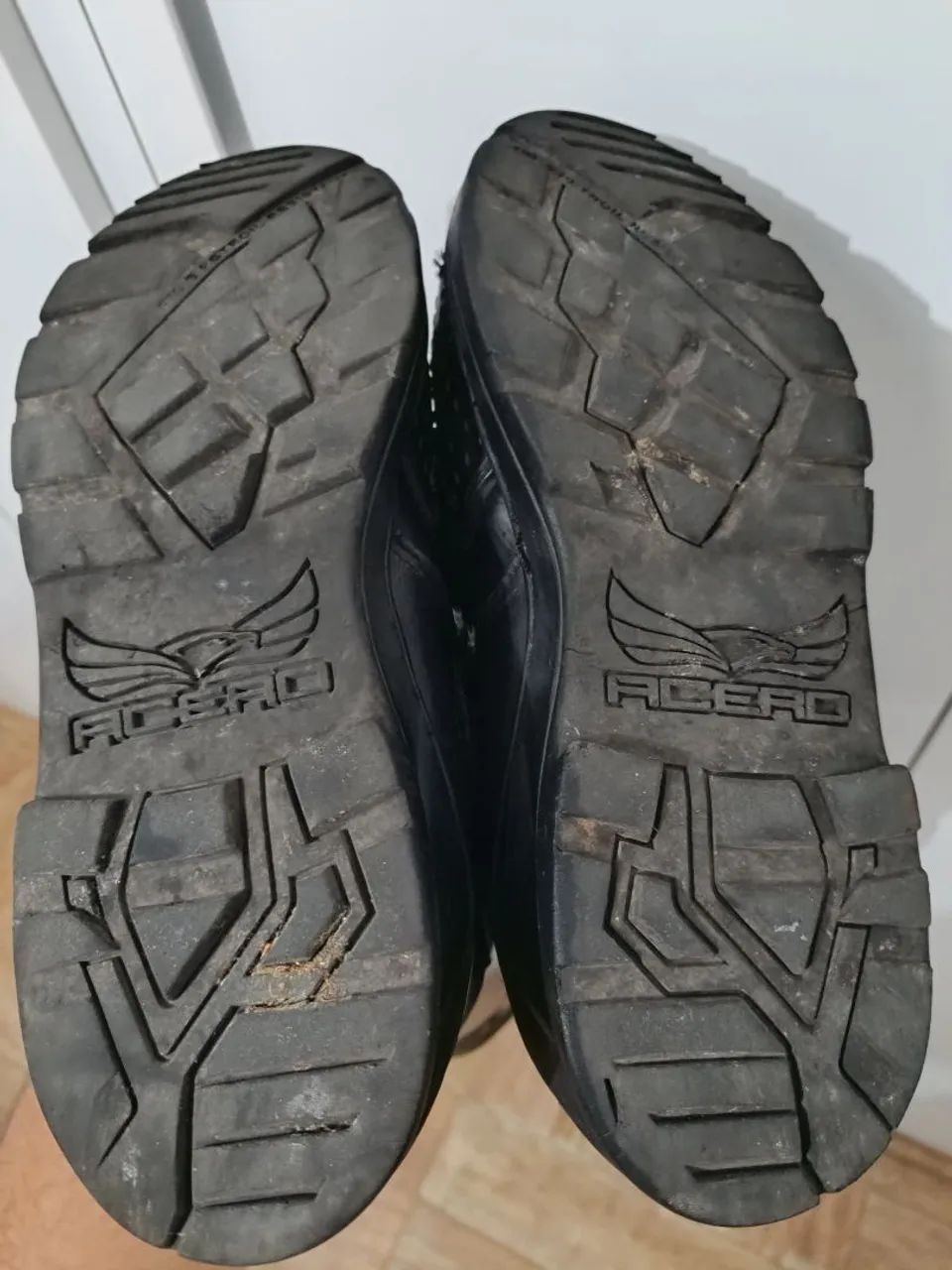 Botas de Moto em Couro Preto - Foto 3