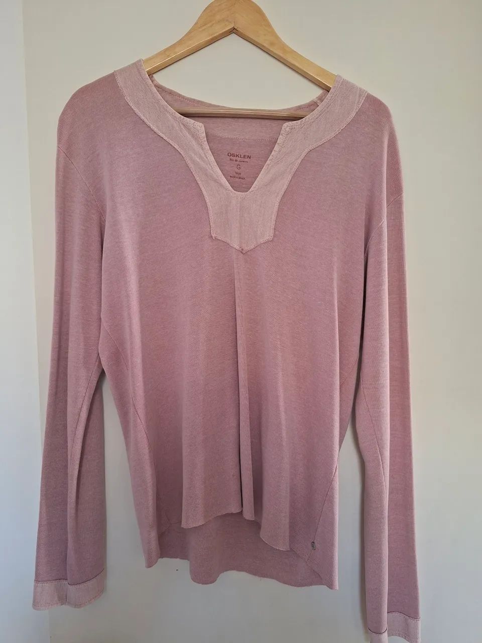 Camisa Osklen original, cor Rosa Tamanho G - Foto 2