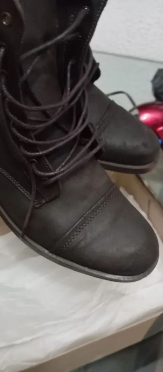 BOTA DE COURO MASCULINO 39 - Foto 2