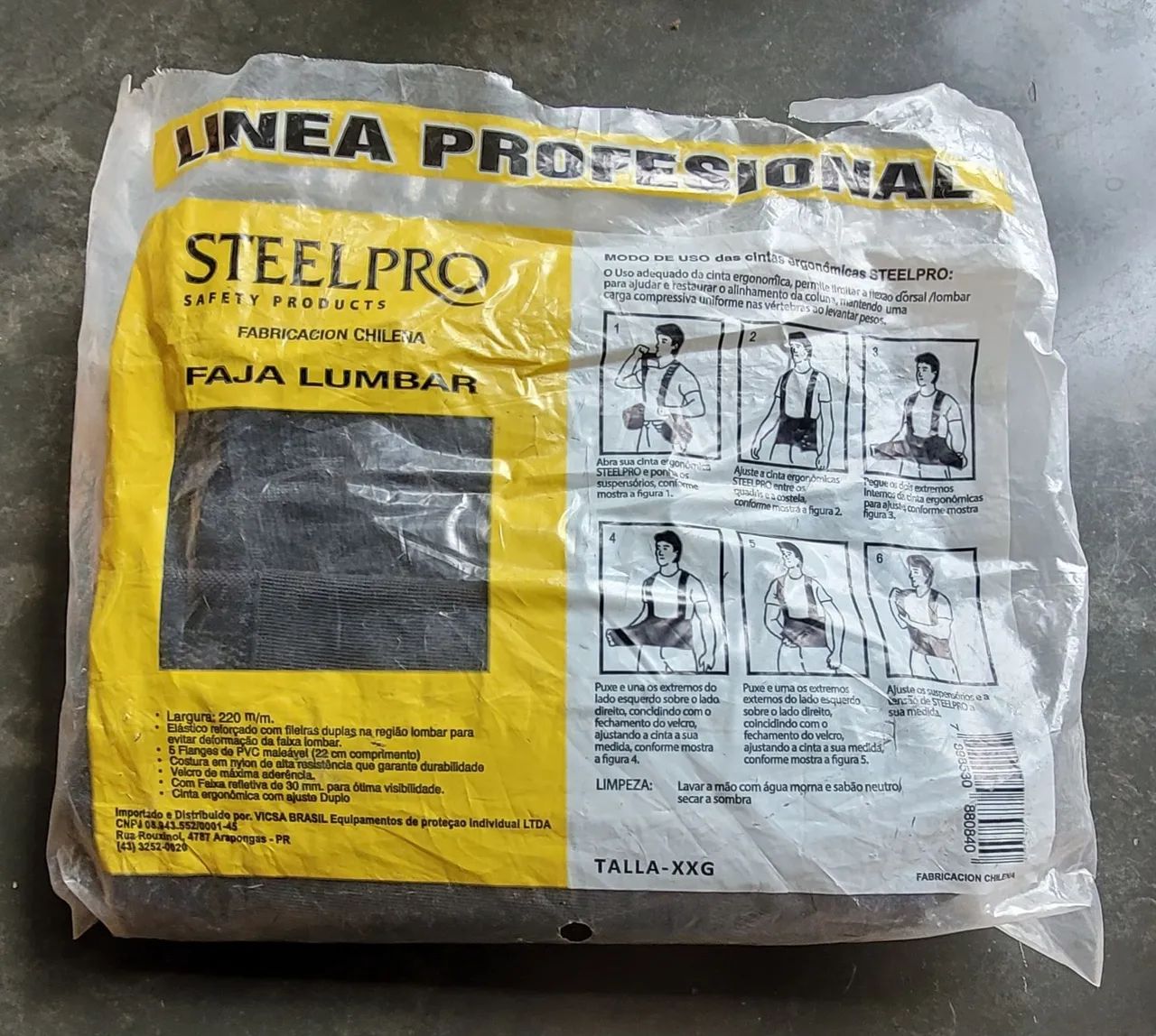 Cinta para Proteção da Lombar 