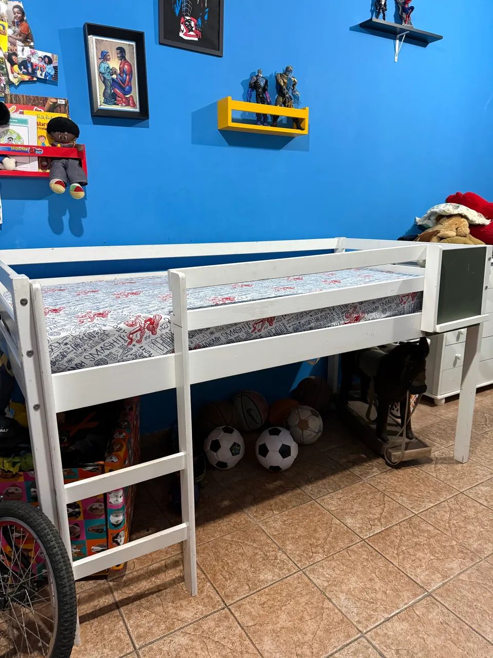 Cama infantil de solteiro elevada  - Foto 2