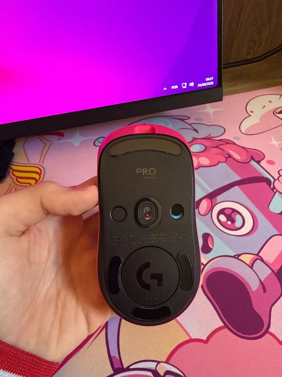 Mouse Logitech g pro x lightspeed 2 rosa - Foto 4