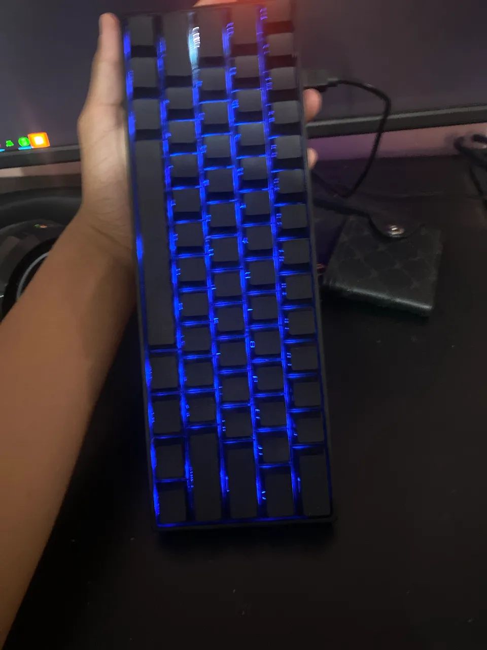 Teclado magnético 60% akko fun 60 pro he, em perfeito estado. - Foto 4