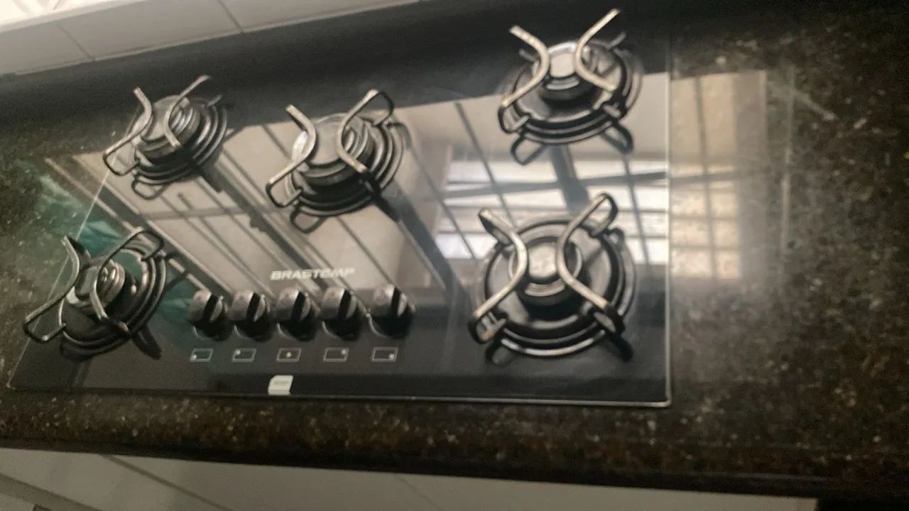 Fogão Cooktop 5 Bocas Brastemp a Gás 