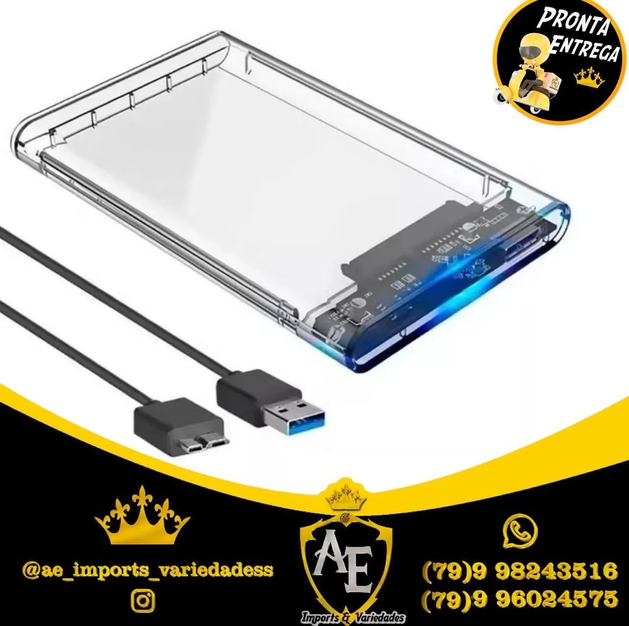 Case para HD 3.0 Transparente