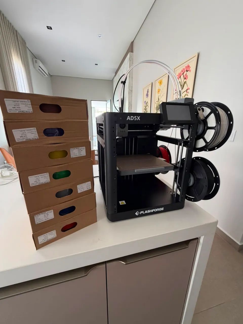 IMPRESSORA 3D FLASHFORGE AD5X MULTICOLOR + KIT DE FILAMENTOS - Foto 5