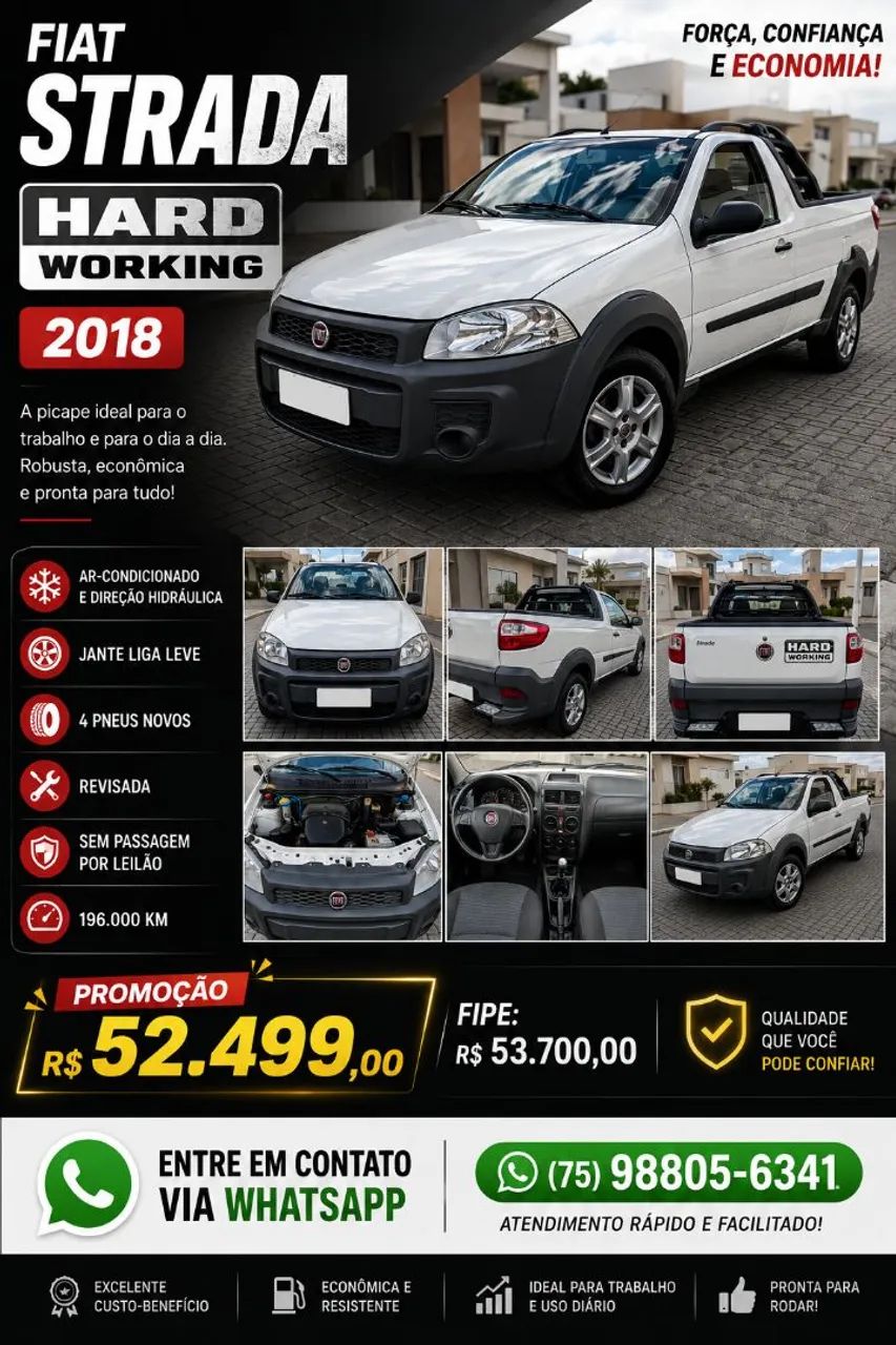 Fiat Strada Strada Working HARD 1.4 Fire Flex 8V CS 2018