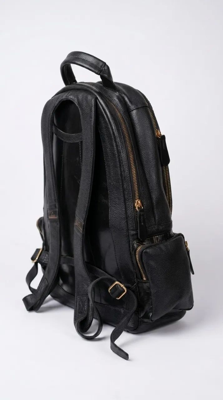 Mochila Executiva Elegancce Couro Legítimo para Notebook - Foto 2