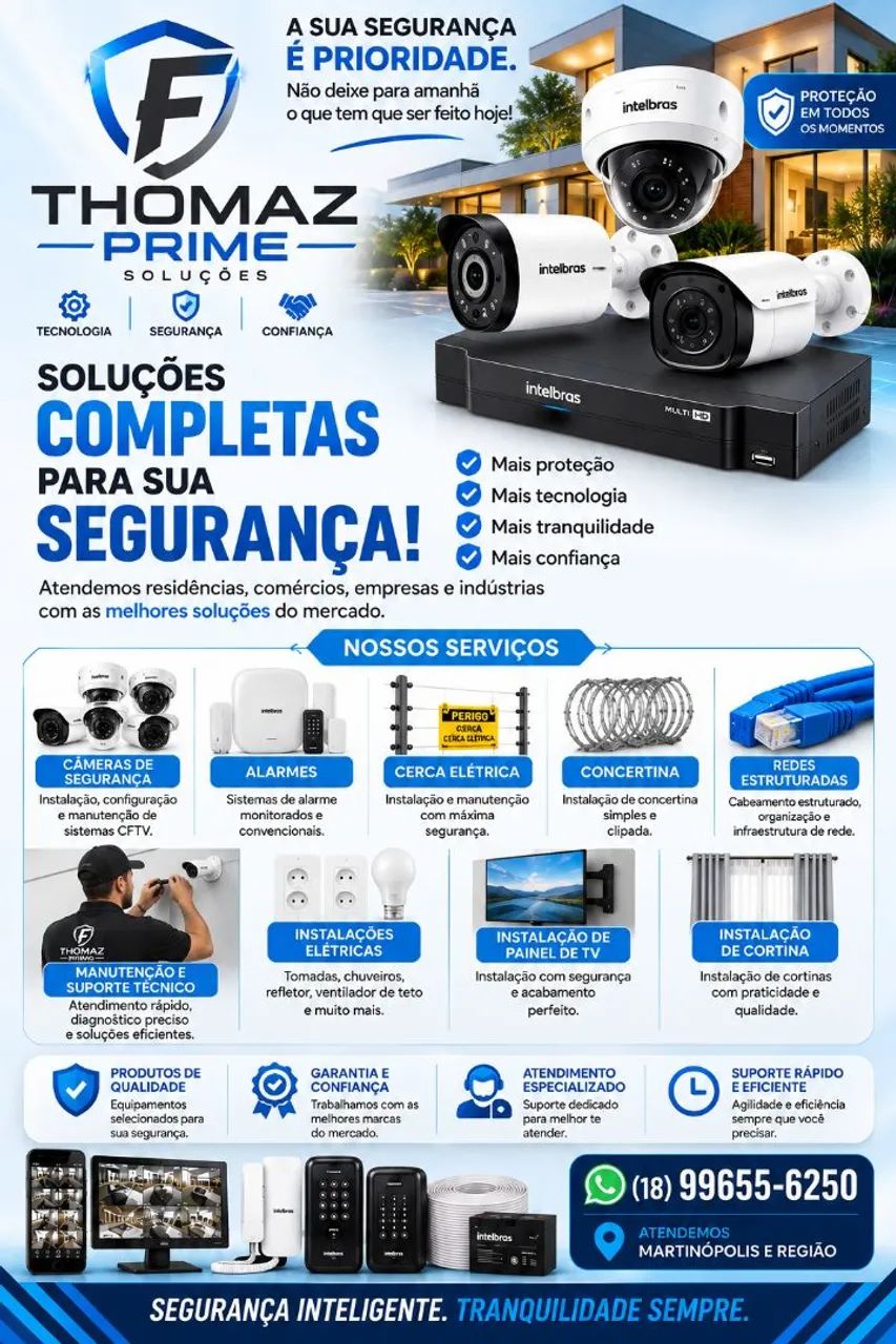 Instalação de Câmeras de segurança 