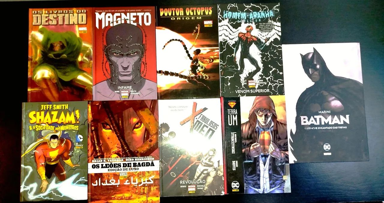 9 HQs Marvel e DC
