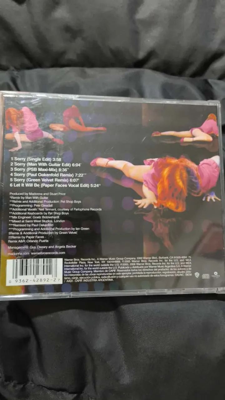 CD Maxi Single Sorry - Madonna - Argentino - Foto 4