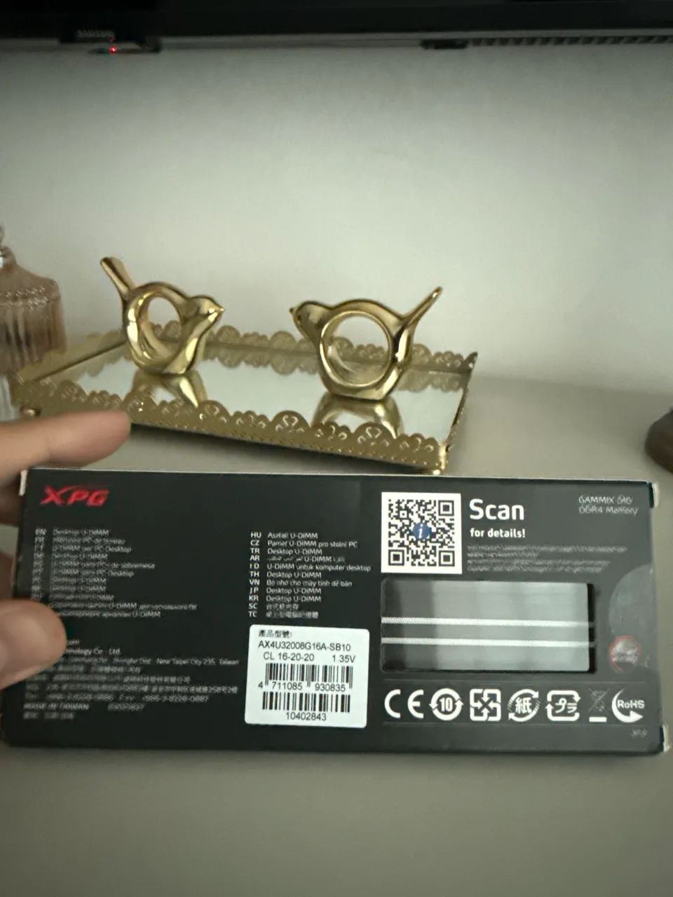 MEMÓRIA RAM DDR4 XPG D10 3200MHZ - Foto 2