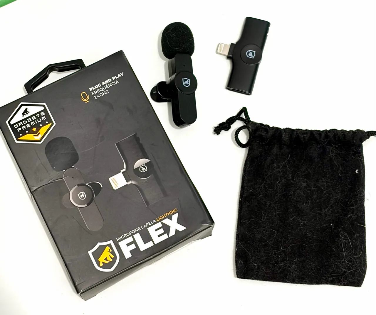 MICROFONE LAPELA GSHIELD FLEX - LIGHTNING