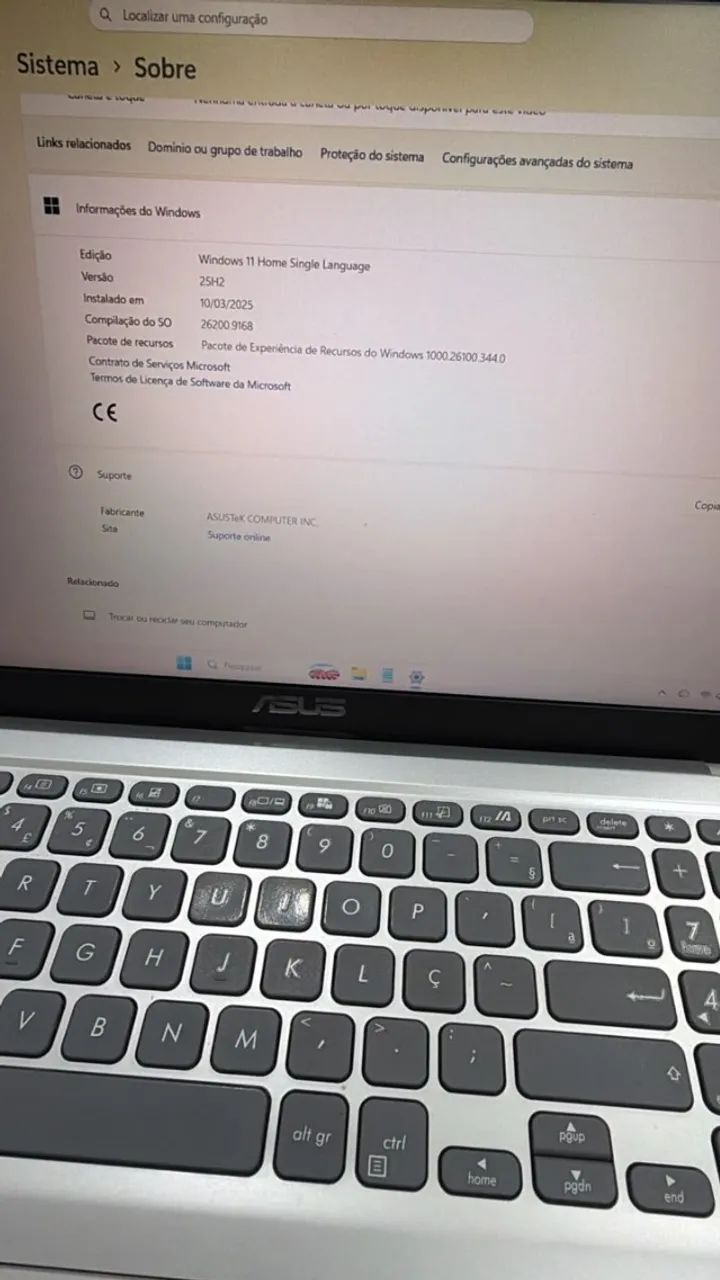 Notebook ASUS Intel Core i3 11ª Geração | SSD 256GB