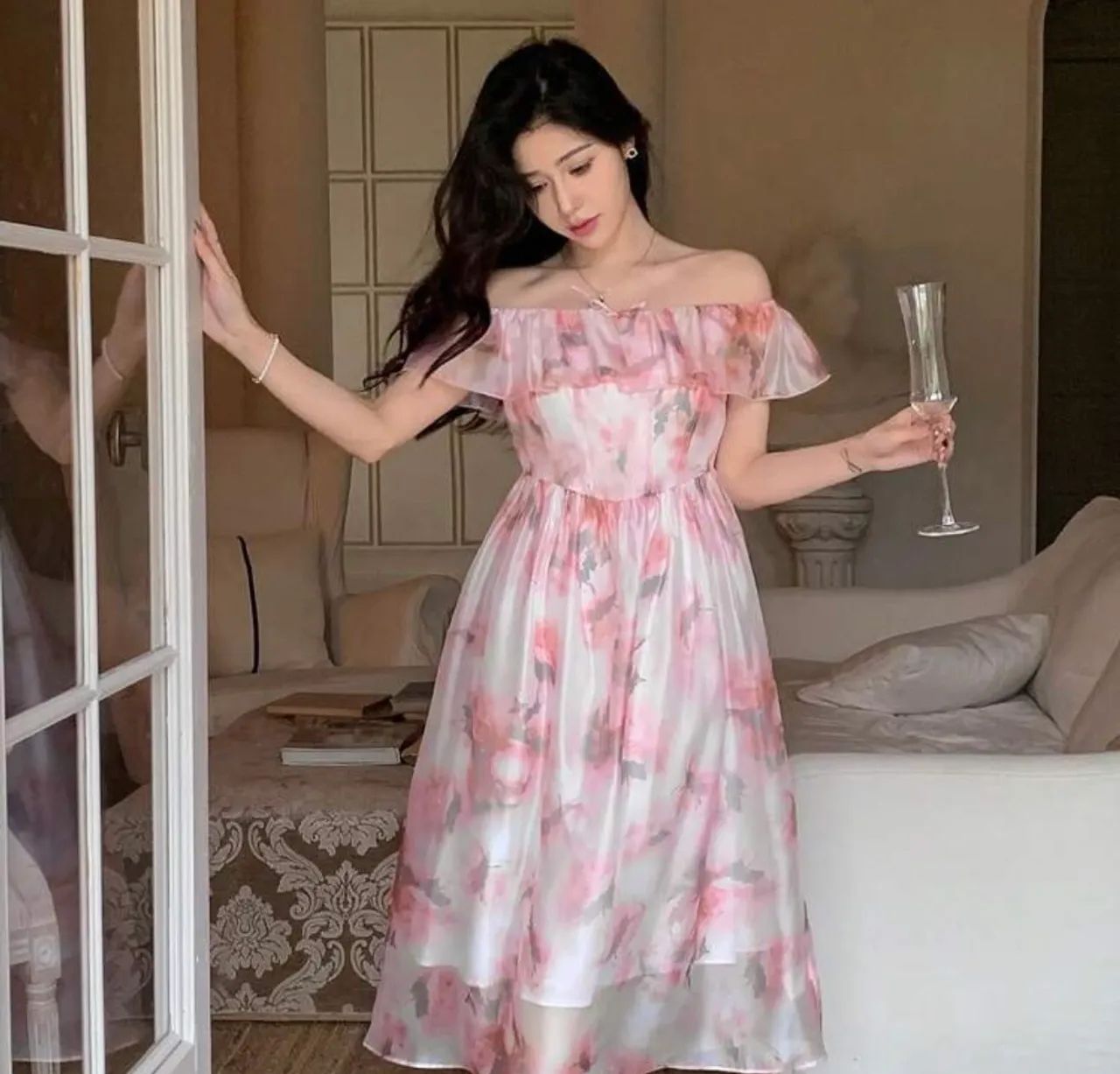 Vestido Longo Romântico Floral - Foto 2