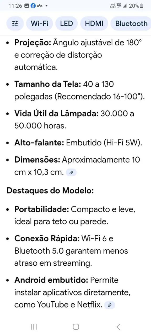 Projetor Hy300 novo. - Foto 3