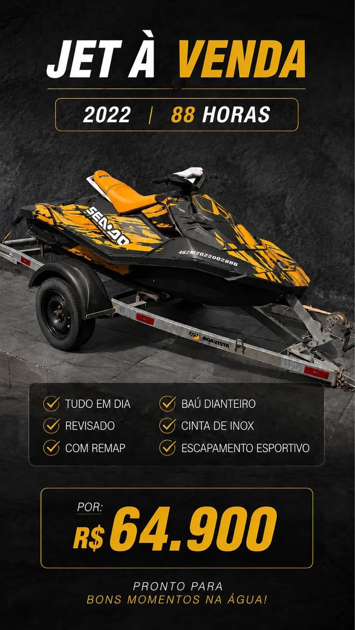 Jetski Sea-doo 2022 com carretinha 