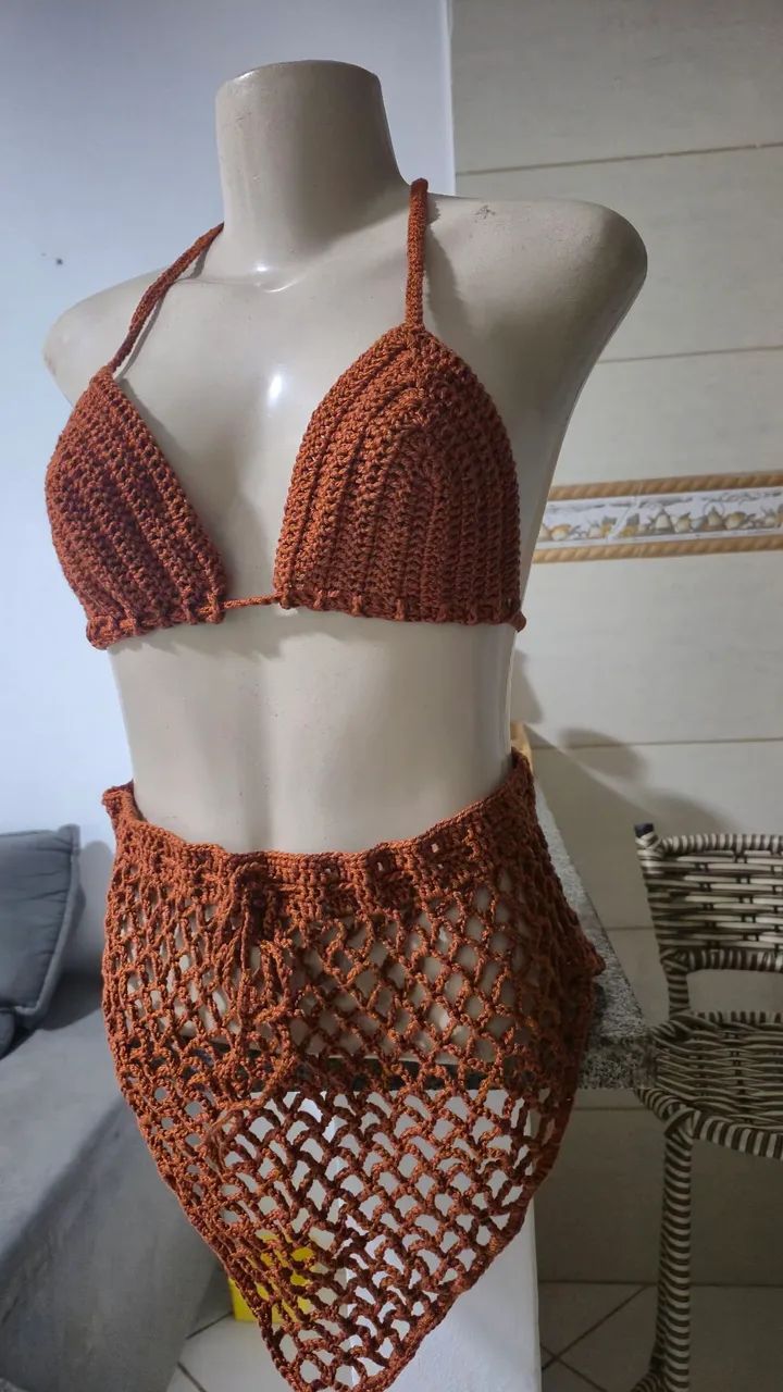 Conjunto em crochê  - Foto 4