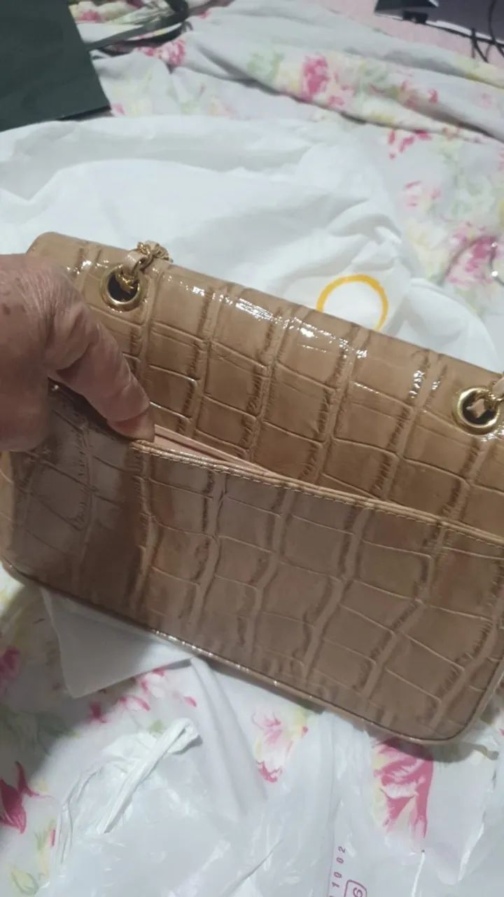 Bolsa de Couro Scamboo - Nova, nunca usada - Foto 3
