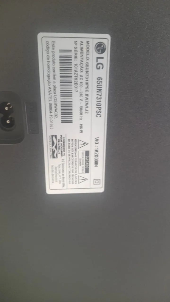 Retirada das peças TVs