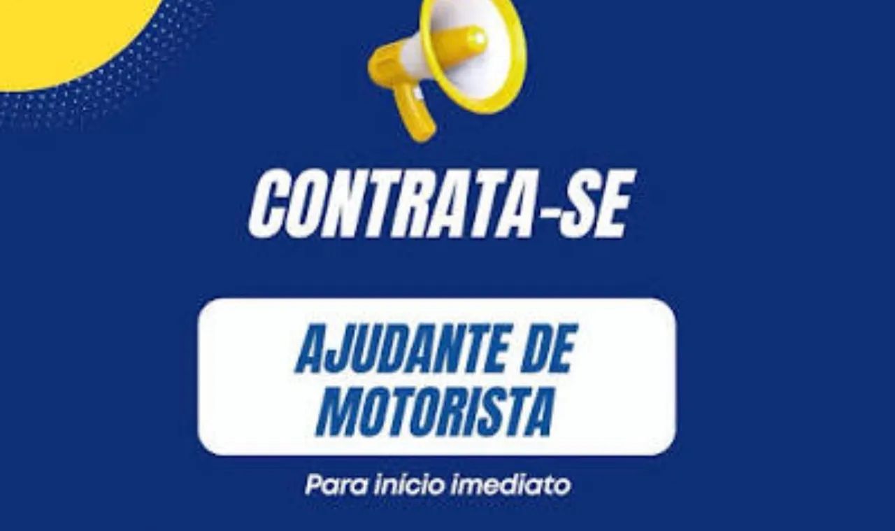 Ajudante de caminhão /pra material de construção 