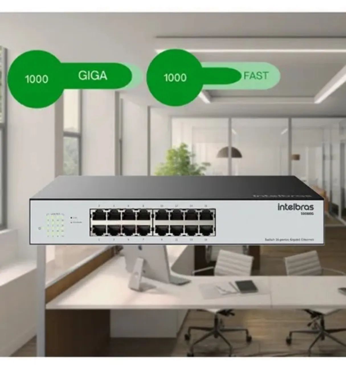 Switch intelbras S1016G  - Foto 2