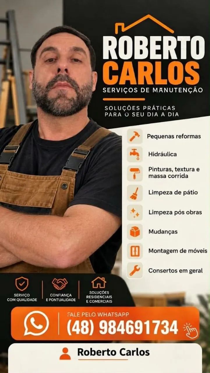Manutenção casas e apartamentos.