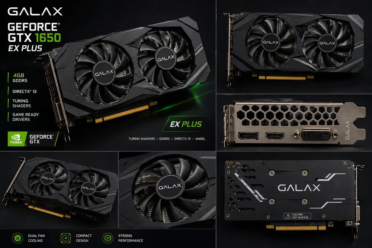 Vendo placa de vídeo geforce gtx 1650 galax