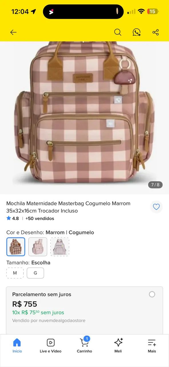 Mochila bebê menina  - Foto 5