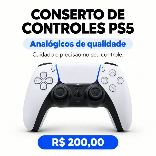 REPARO DE CONTROLE PS5 - DRIFT