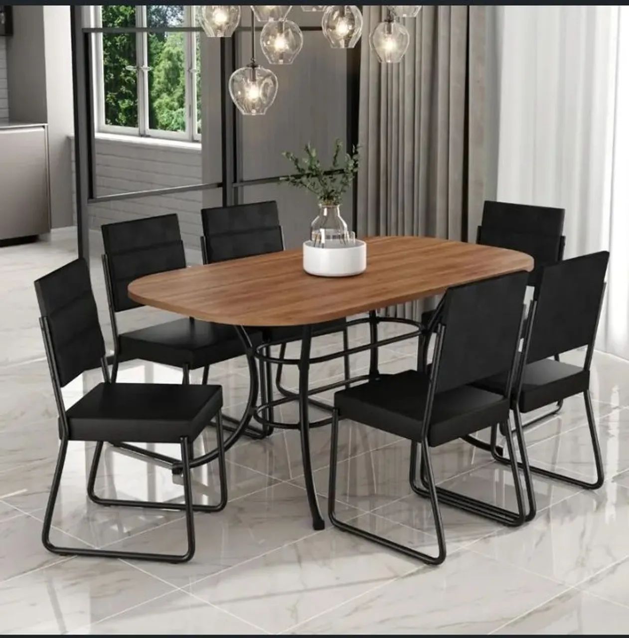 Mesa com 6 cadeiras excelente  - Foto 3