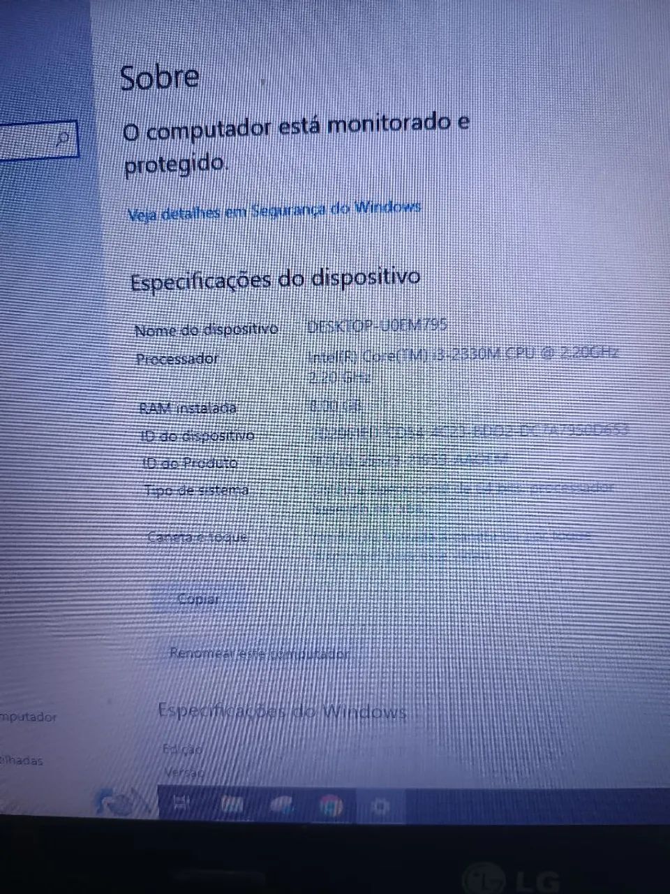 Notebook LG Core i3 8 ram com SSD128 - Foto 3