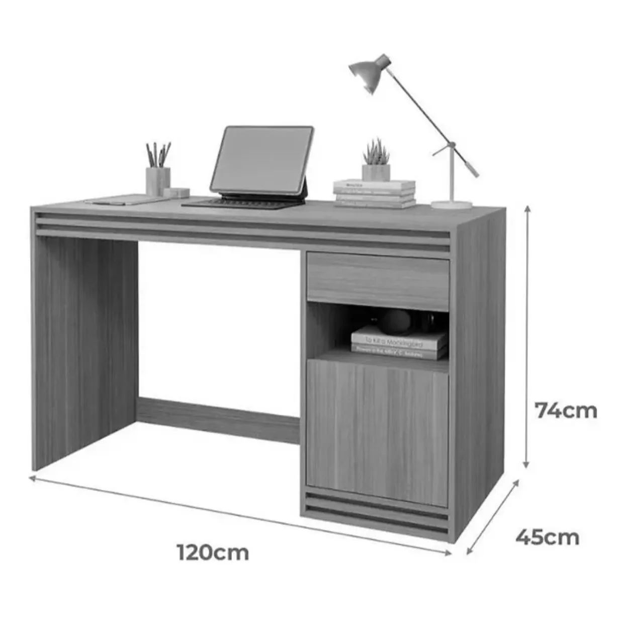 Mesa/Escrivaninha Milla - Entrega e montagem grátis pra Fortaleza  - Foto 3